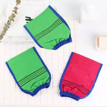 Бамбуковое волокно, душ, ванна, отшелушивающее мытье кожи, спа, массажный скраб, скраб для тела, варежка