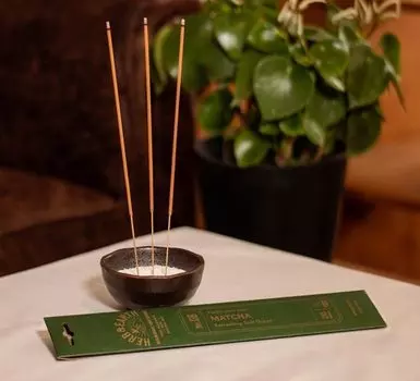Бамбуковые благовония Nippon Kodo 06 Matcha, 20 штук H&E коричневый