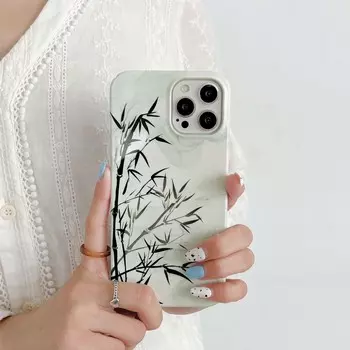 Бамбуковые чернила в китайском стиле, крутой новый высококачественный жесткий чехол для ПК для Iphone 11 Pro Max 12 13 Promax X Xr Xsmax Cover For iphone 13promax