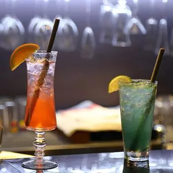 Бамбуковые соломинки для питья Экологичная вечеринка Кухня с чистой щеткой