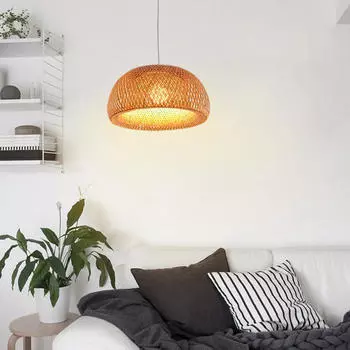 Бамбуковый абажур для дома, подвесная люстра, абажур, декор 300mm