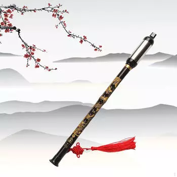 Бамбуковый Bawu Tune G Вертикальный профессиональный музыкальный инструмент с кисточкой Флейта BA Wu Pipe