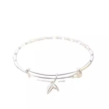 Бамбуковый браслет, женские молодежные посеребренные аксессуары, бамбуковый отчет, безопасный раздвижной однотонный браслет Adjustable size