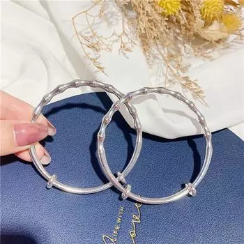 Бамбуковый браслет, женский модный простой регулируемый браслет с застежкой-молнией