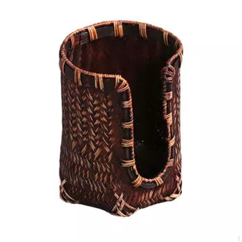 Бамбуковый держатель для чашки, диспенсер для бумаги, многоразовый ополаскиватель для рта для хранения чая для гостей