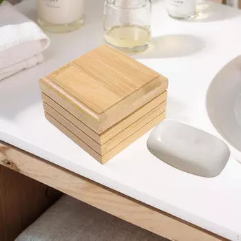 Бамбуковый держатель для мыльницы, прочные бытовые уникальные подарки на новоселье, гладкие губки-подставки