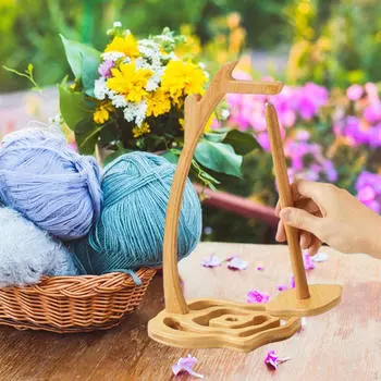 Бамбуковый держатель пряжи, подставка для шариков, инструмент, маятниковая прялка, нитки для женщин, вязание своими руками