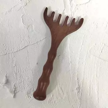 Бамбуковый гребень для массажа суставов и тела, сандаловое дерево, оленьи рога, широкий зуб, акупунктура, циркуляция крови, антистатические гладкие волосы