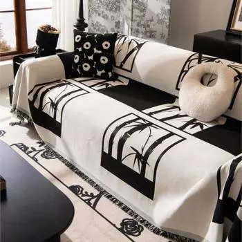 Бамбуковый коврик для дивана, регулируемый диван, одеяло, диван для гостиной, современное покрывало для кемпинга, пикника 180x130