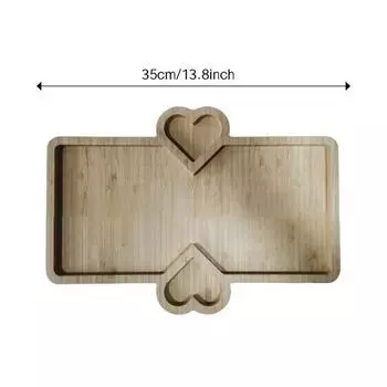Бамбуковый поднос Креативная многофункциональная тарелка для закусок Домашняя вечеринка Творческая обстановка для вечеринки El Тарелка для завтрака