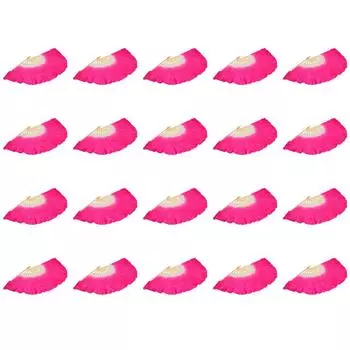 Бамбуковый полукруглый веер шелковая вуаль танцевальный веер Yangko танцевальные принадлежности для вечеринок (Роза)