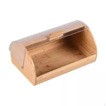 Бамбуковый ящик для хлеба с крышкой, экономящий место, универсальный органайзер