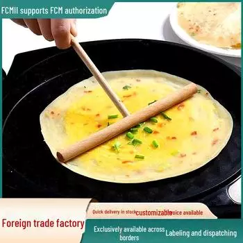 Бамбуковый скребок для блинов и грабли OPP bagged pancake rake