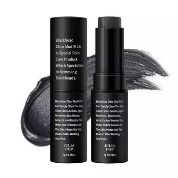 Бамбуковый уголь для удаления черных точек Скраб-карандаш для удаления белых точек и жира Мягко и глубоко очищает, восполняет воду и сужает поры чёрный