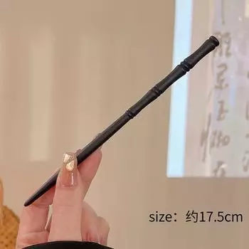 Бамбуковый узел Дерево Женщина Девушка Китайский стиль Традиция Классическая культура Палочка Пучок Заколка-клипса Вилка Заколка для волос Деревянный головной убор Ретро