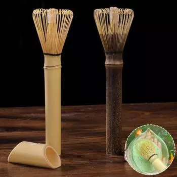 Бамбуковый венчик для матча, 100 зубцов, ручная работа, кисть Часен для зеленого чая Матча, нет A