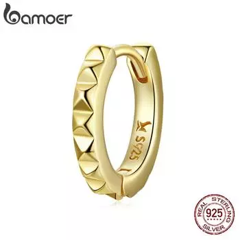 BAMOER 1 шт., гипоаллергенная пряжка-гвоздик из стерлингового серебра 925 пробы