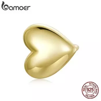 BAMOER 1 шт. стерлингового серебра 925 пробы загадочная Испания любовь серьги-клипсы для женщин массивные ювелирные изделия