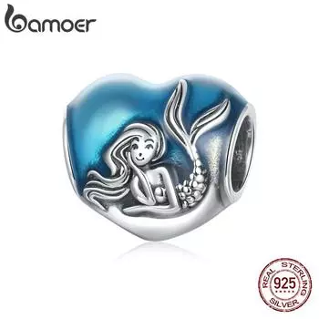 BAMOER Аутентичная Русалка мечты из стерлингового серебра 925 пробы, подвеска-подвеска для оригинального браслета, изготовление ювелирных изделий