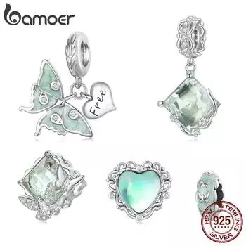 BAMOER из стерлингового серебра 925 пробы, подвеска-подвеска в виде бабочки «Волшебник страны Оз» для женщин, ювелирные украшения E