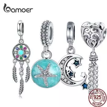 BAMOER Оригинальные висячие шармы из стерлингового серебра 925 P