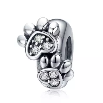 BAMOER Шарм из стерлингового серебра 925 Лапки LCC6365 серебряный