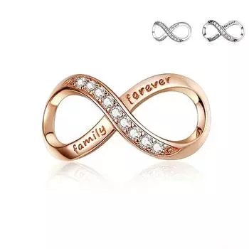 BAMOER Шармы из стерлингового серебра 925 Бесконечность серебряный