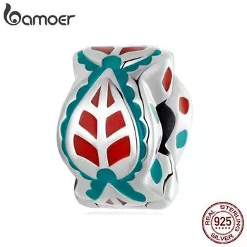 BAMOER, стерлинговое серебро 925 пробы, загадочный экзотический стиль, силикагель, пряжка, разделяющая бусины, аксессуар, подходящий для женщин, изготовление браслетов и браслетов своими руками, ювелирные изделия 925 silver серебряный