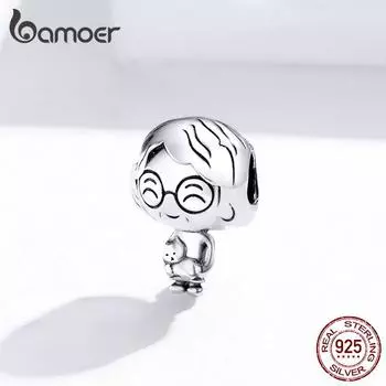 BAMOER Стерлингового Серебра 925 пробы Бабушка Бусины Дедушка Семейные Подвески Подходит Оригинальный Браслет Grandma