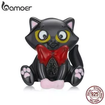 BAMOER стерлингового серебра 925 пробы глобальный путешествия череп пиратский корабль кулон для женщин ювелирные изделия