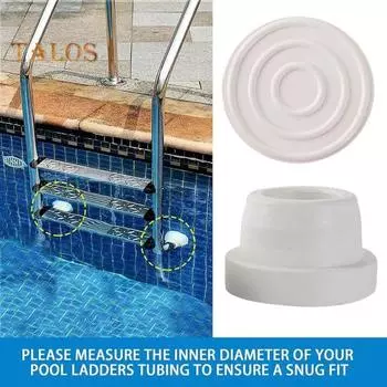 Бампер для лестницы для бассейнов в грунте. Крышка-фиксатор для лестницы. Подходит для трубок для лестницы для бассейна диаметром 1,90 дюйма. Внутренняя крышка-фиксатор. Детали для лестницы для бассейна. 1pc