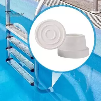 Бампер для лестницы для бассейнов в грунте. Крышка-фиксатор для лестницы. Подходит для трубок для лестницы для бассейна диаметром 1,90 дюйма. Внутренняя крышка-фиксатор. Детали для лестницы для бассейна. 1pc