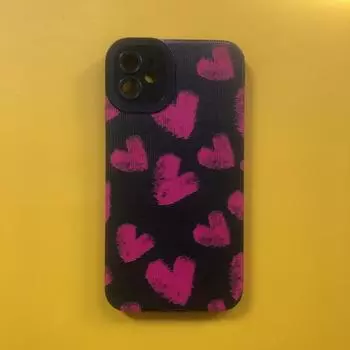 Бампер для телефона Red Love Hearts, задняя крышка для Iphone Xr Xs X 7 8 Plus, силиконовый чехол для Iphone 14 Pro Max 12 13 Mini 11 iphone 6s 6