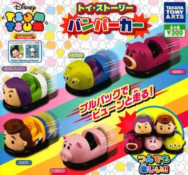 Бамперная машинка «История игрушек» Disney Tsum Tsum, набор всех 5 типов Gacha Gacha