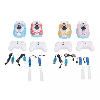 Бамперная машинка с дистанционным управлением и световым роботом Spray Mist 2.4GHz для родителей и детей, игрушка Drift RC Battle Race C Blue Red