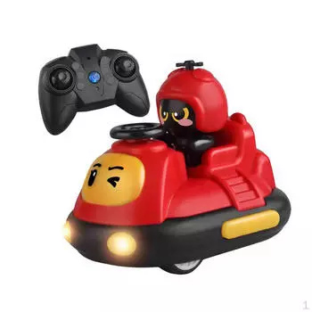 Бамперная машинка с дистанционным управлением, мультяшная игрушка для детей от 6 лет и старше, праздник для подростков красный