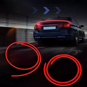 Бамперный фонарь для автомобильного спойлера, автомобильный предупреждающий фонарь, простая установка, спойлер из углеродного волокна, стоп-сигнал, внешний стоп-сигнал