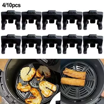 Бамперы для фритюрницы, 10 шт., черные, абсолютно новые, для сковороды-гриля для фритюрницы 4pcs
