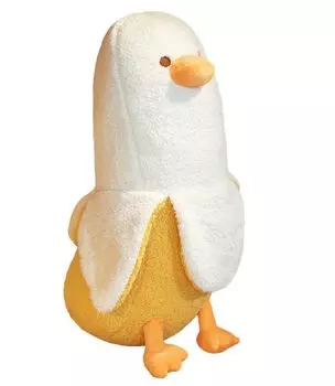 Banana Bird Body Pillow Cushion Cute Plush Toy [dokidoki] (White, 50cm) белый