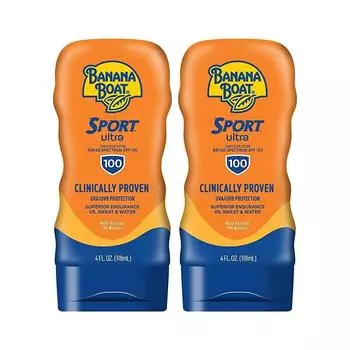Солнцезащитный лосьон Banana Boat Sports 4 унции SPF 100 118 мл, 2 шт.