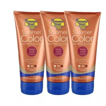 Banana Boat Summer Color Лосьон для автозагара Deep Dark Color для всех тонов кожи Лосьон для автозагара Лосьон для постепенного загара 170 г, 1 набор