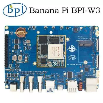 Banana Pi BPI-W3 Rockchip RK3588 Четырехъядерный процессор A76 + Четырехъядерный процессор A55 LPDDR4 8 ГБ ОЗУ 32 ГБ eMMC 2,5 Гбит/с Ethernet Одноплатный компьютер