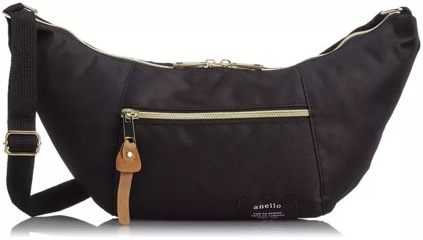Banana Shoulder Bag CROSS BOTTLE Black [Anello] AT-B0192 [Item]