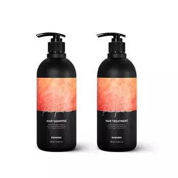 BANANAL Парфюмированный шампунь/лечение для волос Персиковый цветочный мускус 500мл Shampoo