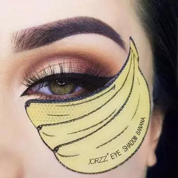 Банановая повязка для глаз, прививающая изолирующую подушечку для накладных ресниц, упакована в 5 пар пакетов 5 pairs