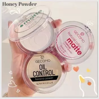 Банановая пудра Натуральная матовая осветляющая пудра для контуринга и осветления Водостойкая стойкая пудра для фиксации перманентного макияжа Студенческий макияж 3#