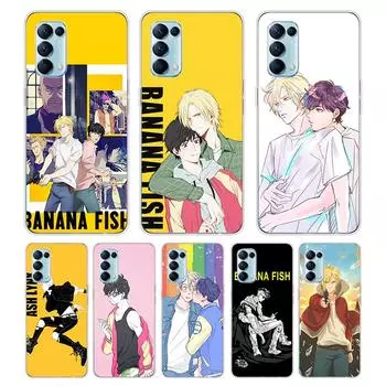 Банановая рыба с рисунком для OPPO Reno7 SE 6 5 ZF 4G 5G Find X2 X3 Neo Lite Pro Plus, прозрачный мягкий чехол для телефона OPPO Reno5 F 4G