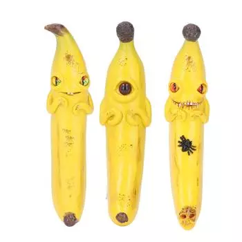 Банановая статуя из смолы, жуткий изысканный банановый орнамент, украшение для кухни, стола, веранды Colorful Eye