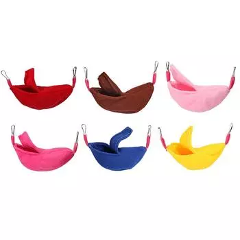 Банановый гамак для хомяка, уютная теплая клетка, мягкое спальное гнездо для птиц, товары для домашних животных жёлтый