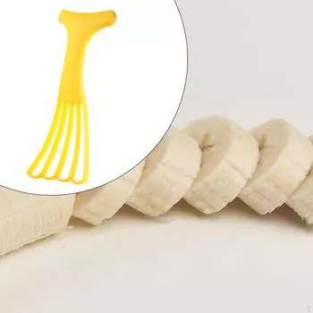 Банановый резак,легкий банановый резак,приготовление фруктового салата,кухонные гаджеты,ручная практичная кухня жёлтый